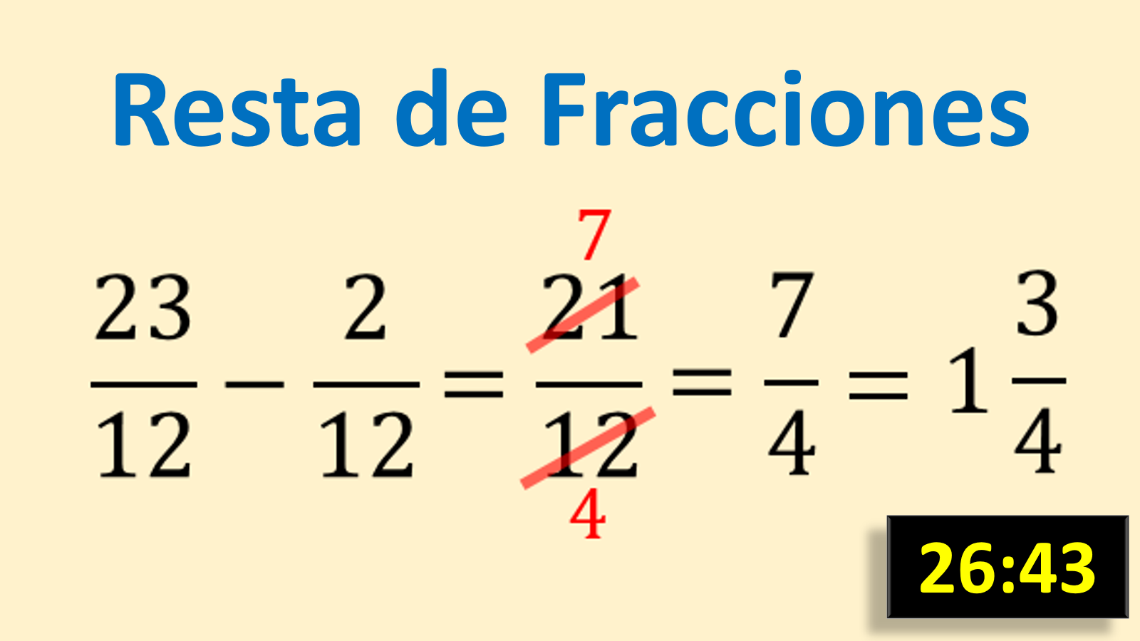 Como se hace las fracciones de suma